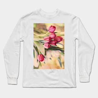 Vintage Tulips Long Sleeve T-Shirt